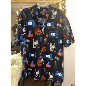 Poltergeist 1982 Movie Button Up XL Shirt Middle Of Beyond Horror Cult Classic